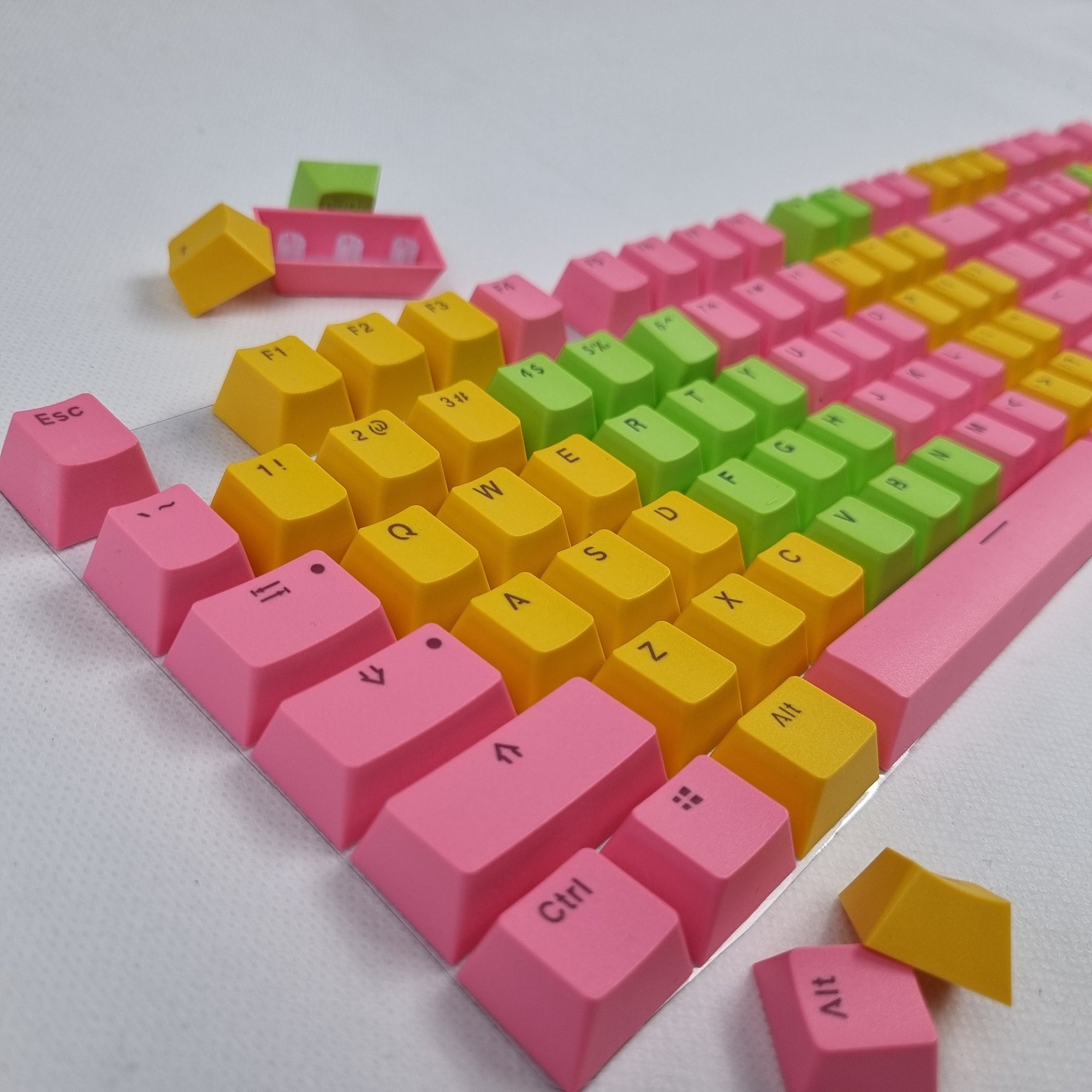 Set Tri-Color Mini Pink/Yellow/Green