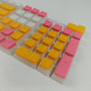 Set Tri-Color Pudding Yellow/White/Pink